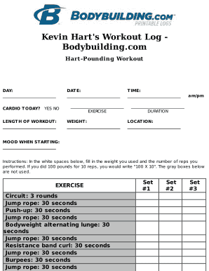 Printable Workout Log Bodybuilding Com EOUA Blog