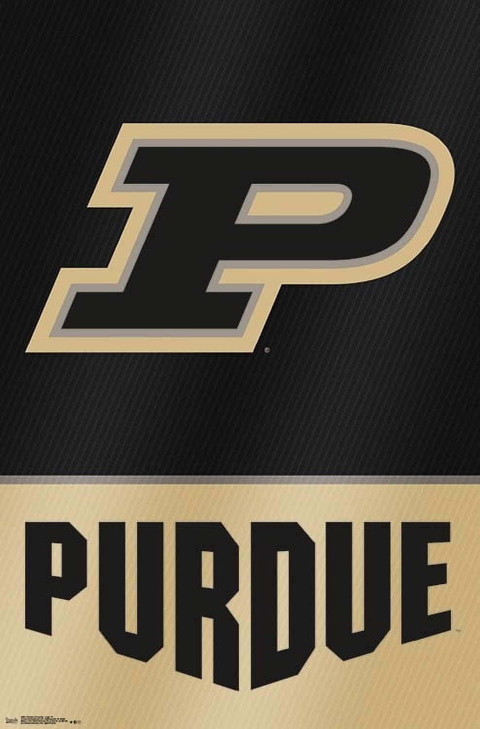 Purdue University Logo Poster Print 22 X 34 Walmart