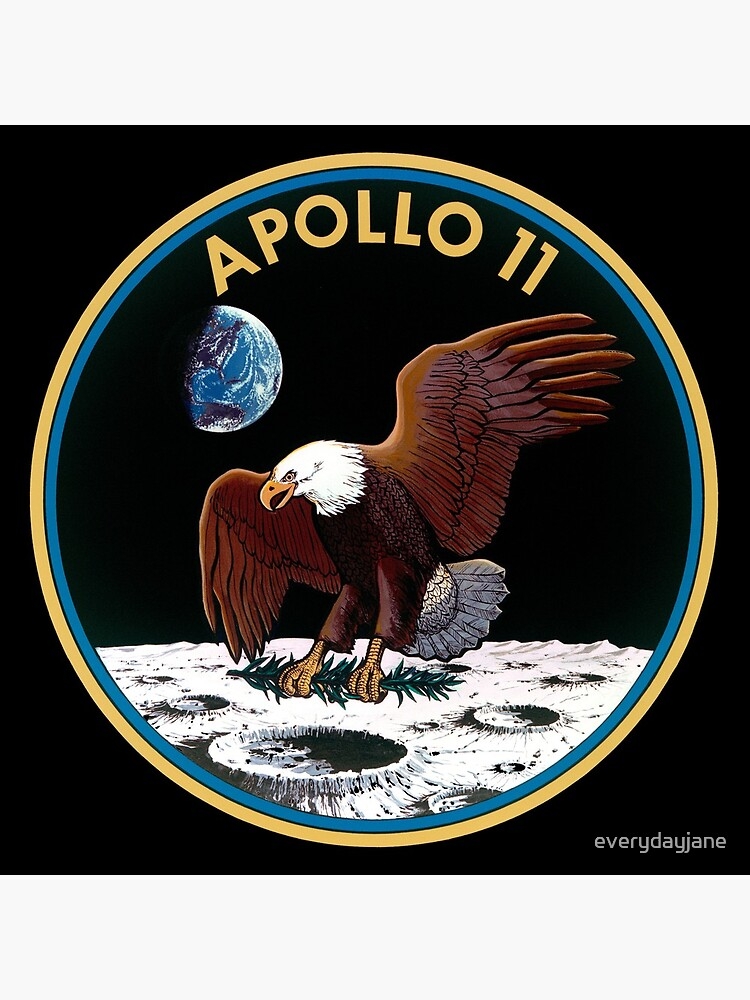  quot Apollo 11 Logo NASA Patch Print The Eagle Has Landed quot Clock By 