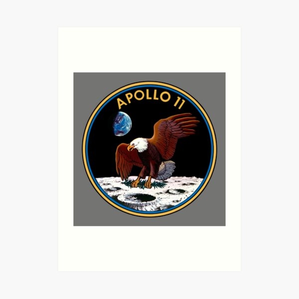  quot Apollo 11 Logo quot Art Print By Trendistudio Redbubble