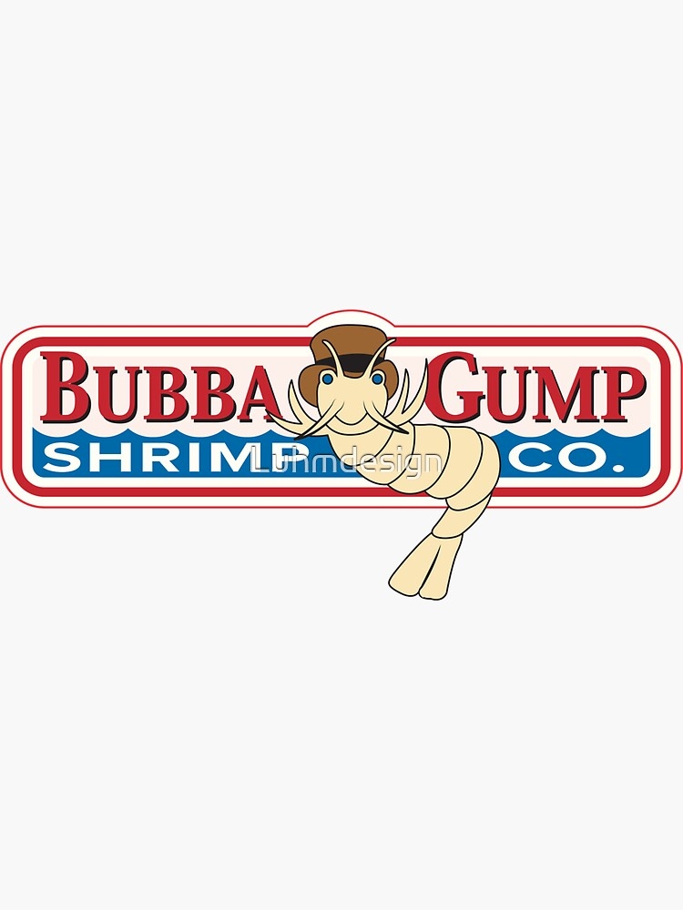 quot Bubba Gump Shrimp Logo Graphic quot Sticker For Sale By Luhmdesign Redbubble