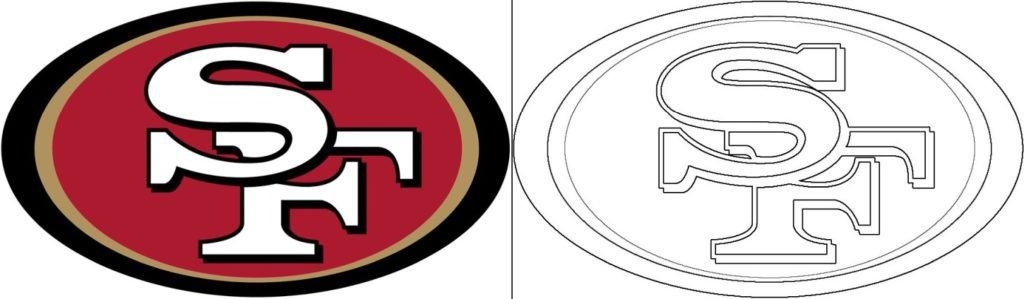 San Francisco 49ers Coloriage 2021 Coloriage Logos NFL Imprimer