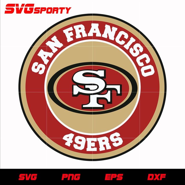 San Francisco 49ers Logo Circle Svg Nfl Svg Eps Dxf Png Digital 