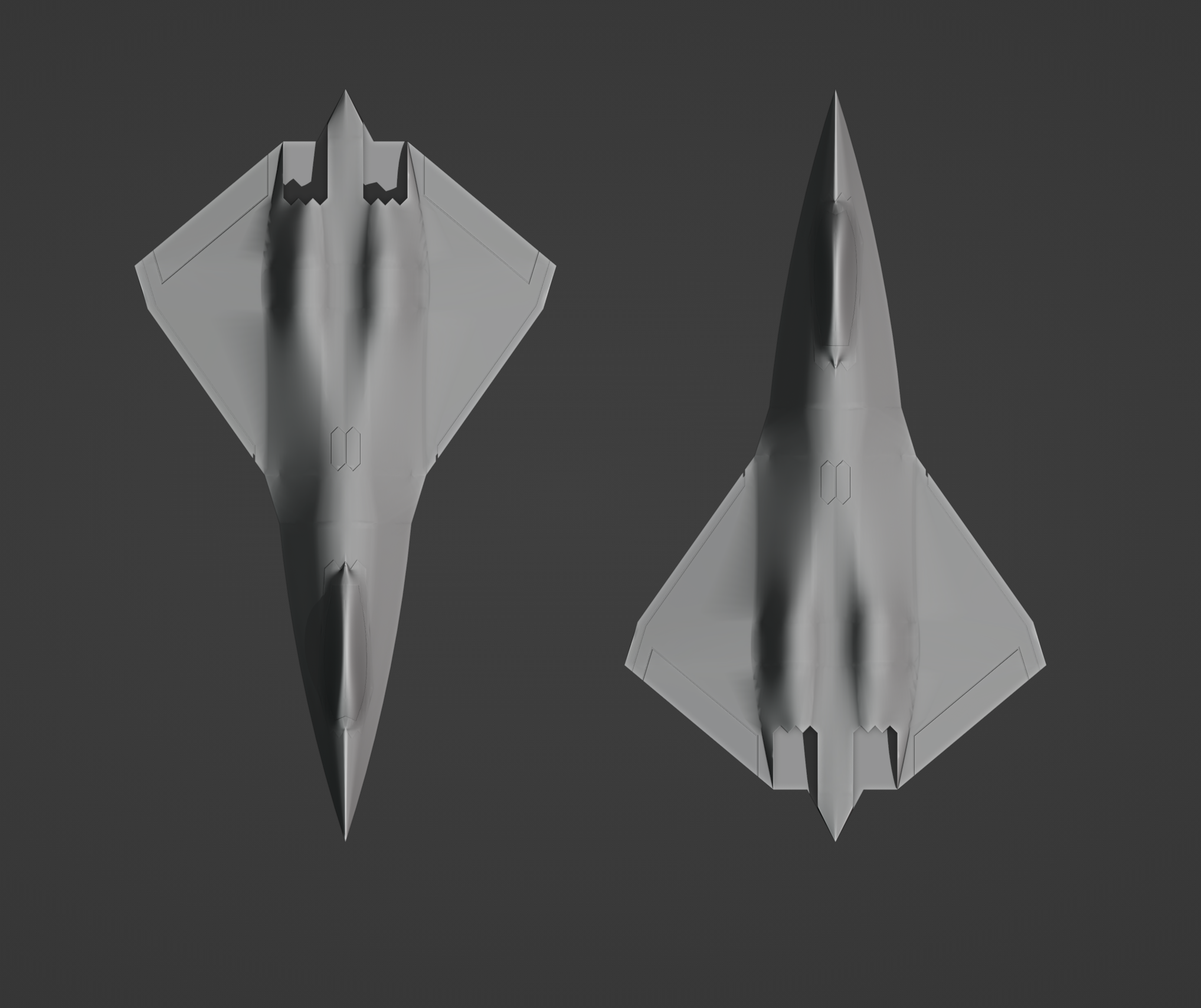 STL File Lockheed Martin NGAD Version 2 3D Printing Idea To