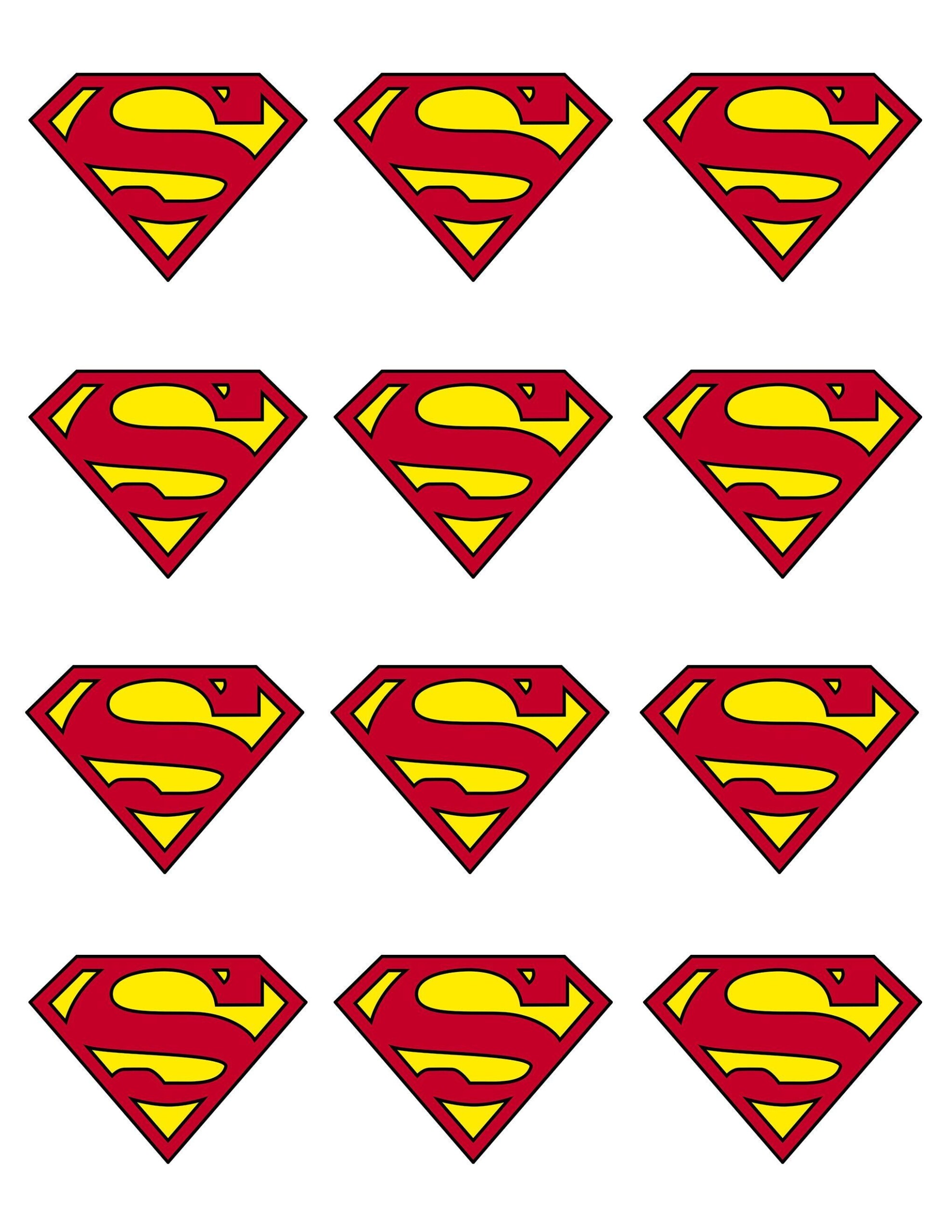 Superman Printable Logo
