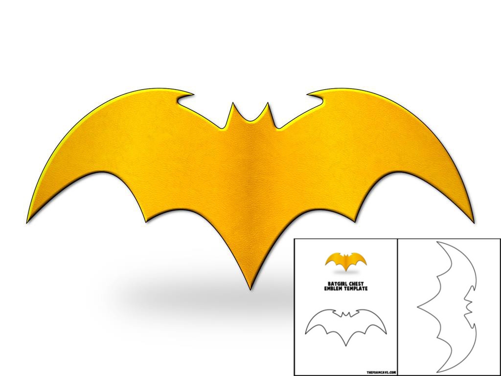 Template For Batgirl Chest Emblem The Foam Cave