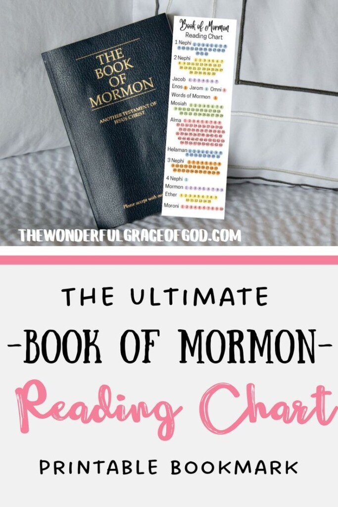 The Ultimate Book Of Mormon Reading Chart Printable Bookmark Reading 