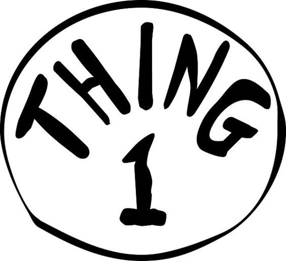 Thing 1 And Thing 2 Logo Printable