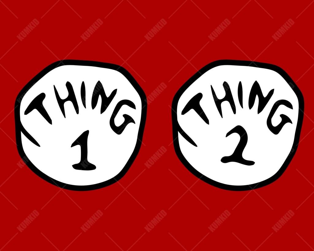 Thing 1 And Thing 2 Logo Printable