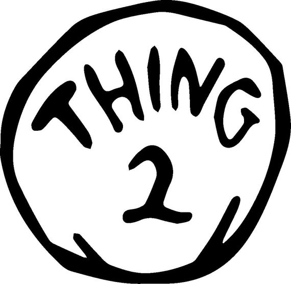 Thing One And Thing Two Logo Printable
