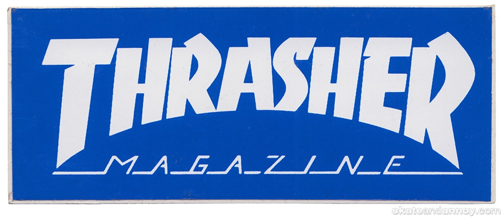 Thrasher Logo Blue White Skate And Annoy Galleries