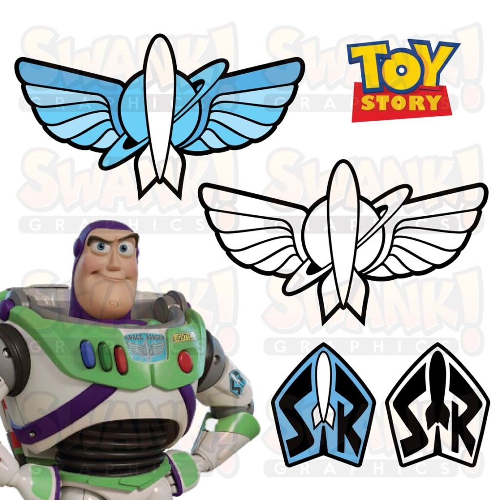 Toy Story Buzz Lightyear Logo symbol Space Rangers Logo Etsy
