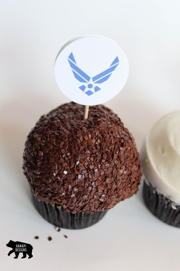 United States Air Force Cupcake Toppers USAF 4 Designs Etsy
