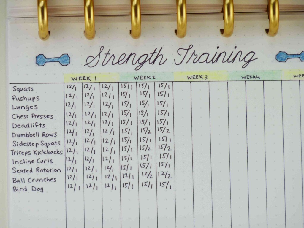 Using A Bullet Journal For Health And Fitness Goals