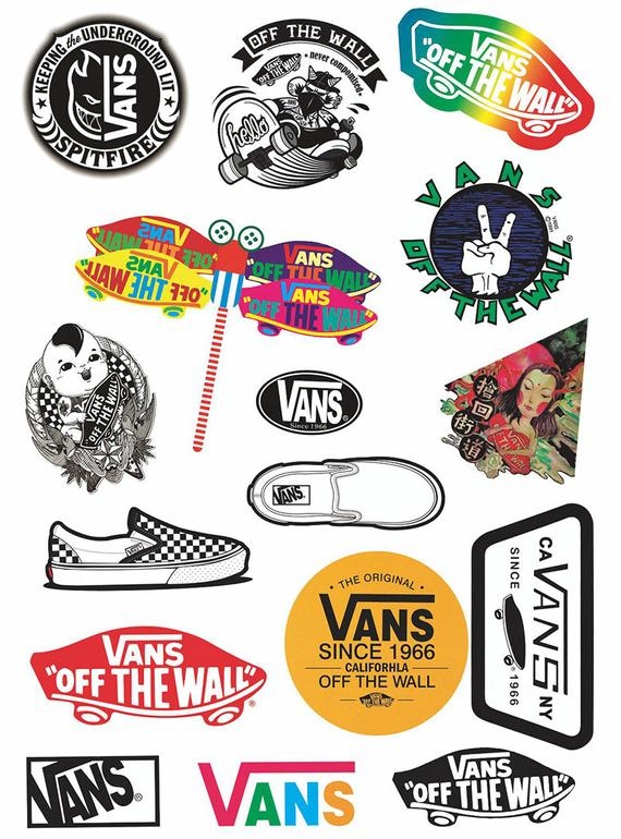 Vans Skateboard Sticker Decorative Sticker Laptop Suitcase Sticker 