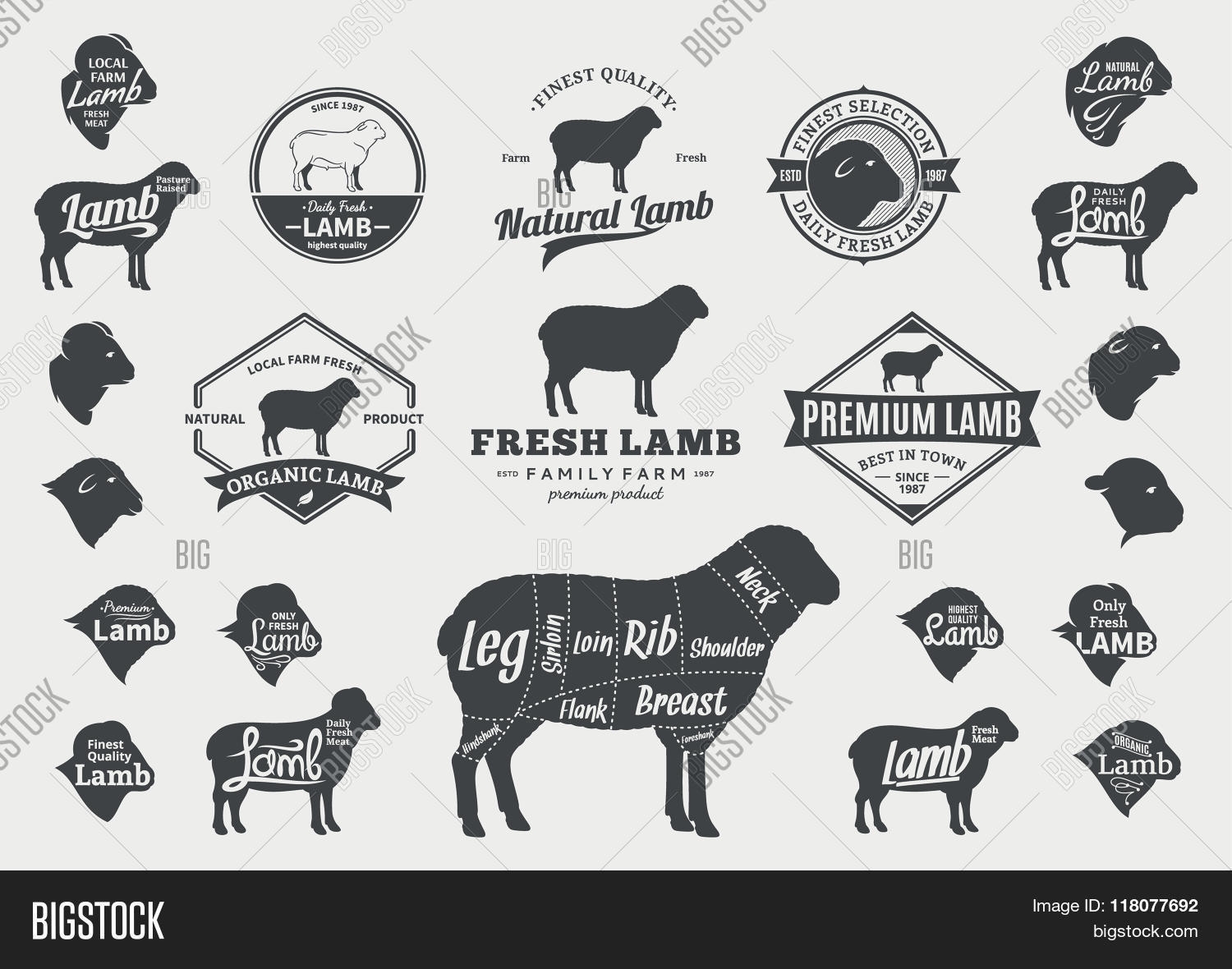 Vector Lamb Logo Vector Photo Free Trial Bigstock