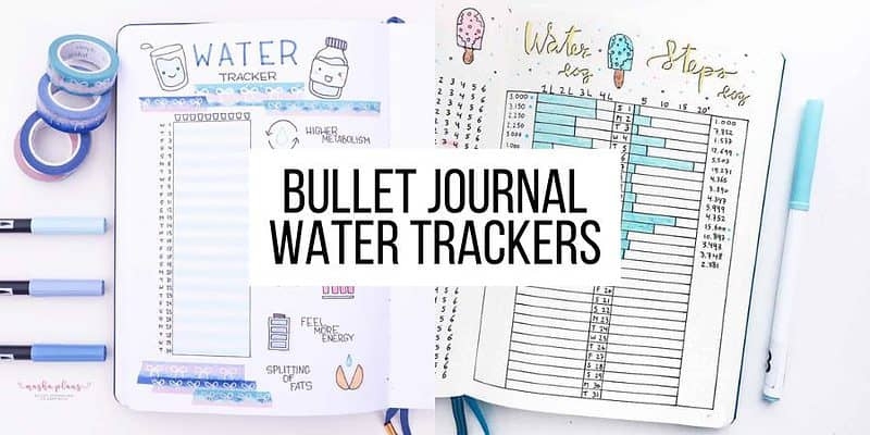 Water Tracker Bullet Journal Printable